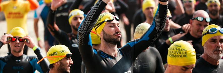 Take the challenge and participate to the most popular race of the Triathlon Deauville Normandie on Sunday, june 19, 2022 at 3:00pm. The Olympic distance is the most popular event on the program, with a capacity of 2000 participants.